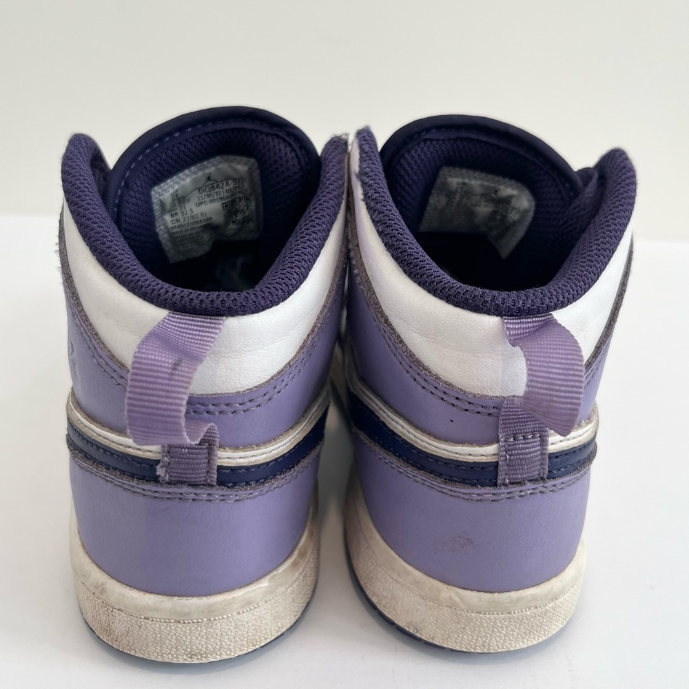 Nike Air Jordan 1 Mid GS 2Y Sky J Purple Sneakers Boys Girls - Picture 7 of 12